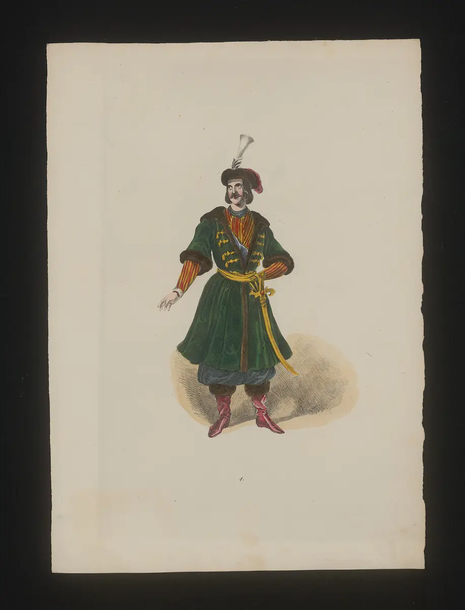 Zar und Zimmermann, Titel der Serie: Neue Costume-Sammlung verschiedener Zeiten und Nationen