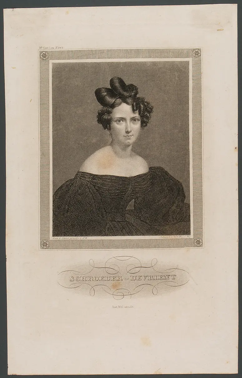 Wilhelmine Schröder-Devrient, Titel in Vorlageform: Schroeder-Devrient