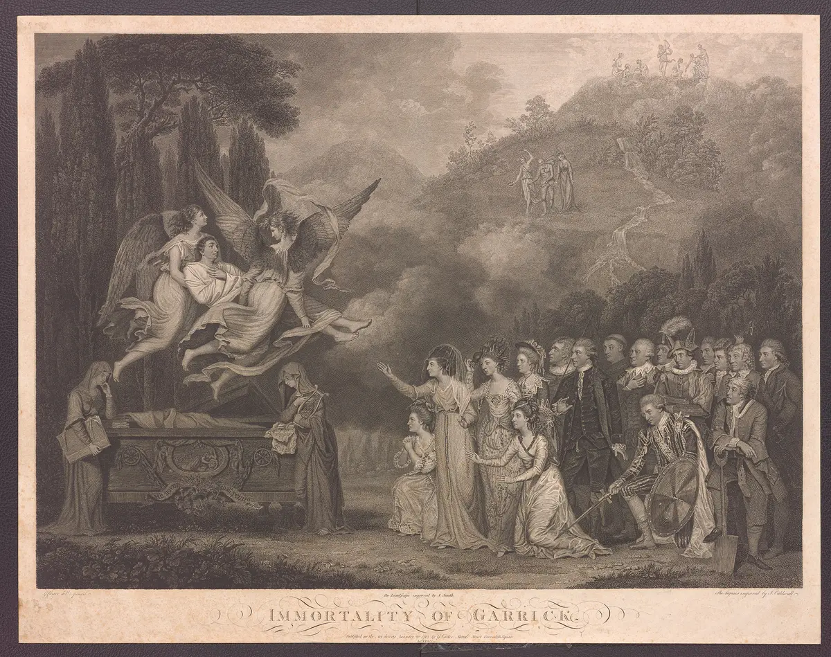 David Garrick, Titel in Vorlageform: Immortality of Garrick