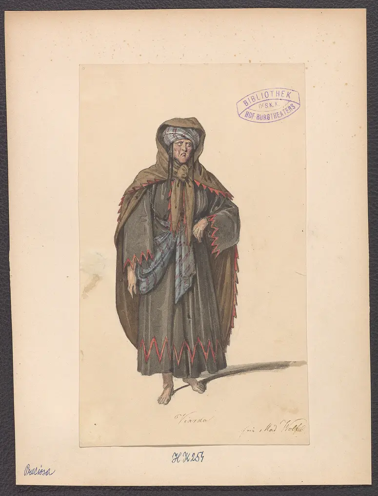 Preciosa, Alternativtitel: Preziosa, Titel der Serie: Figurinen des k.k. Hof-Burgtheaters