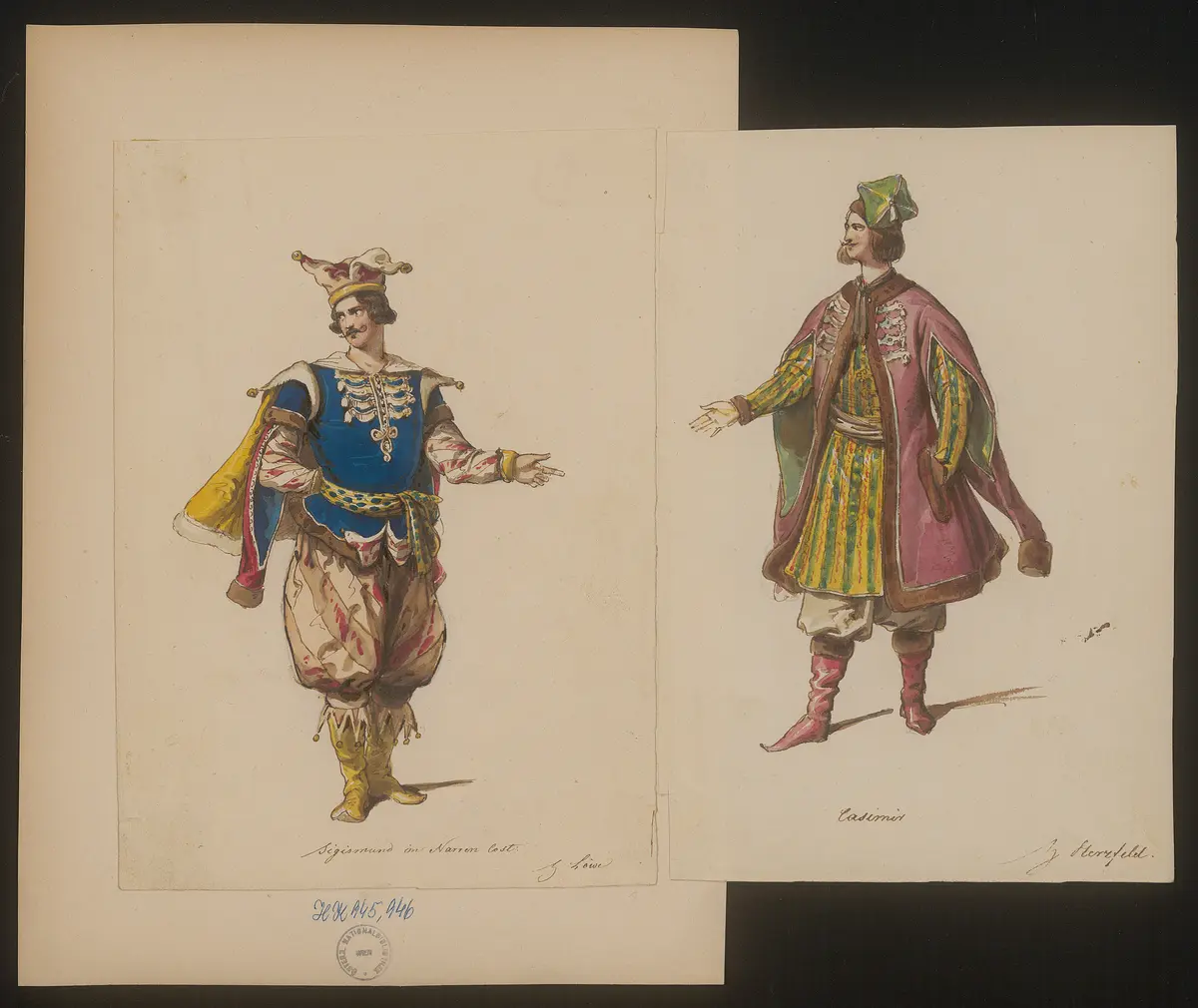 Der Liebe Wahn und Wahrheit, Titel der Serie: Figurinen des k.k. Hof-Burgtheaters