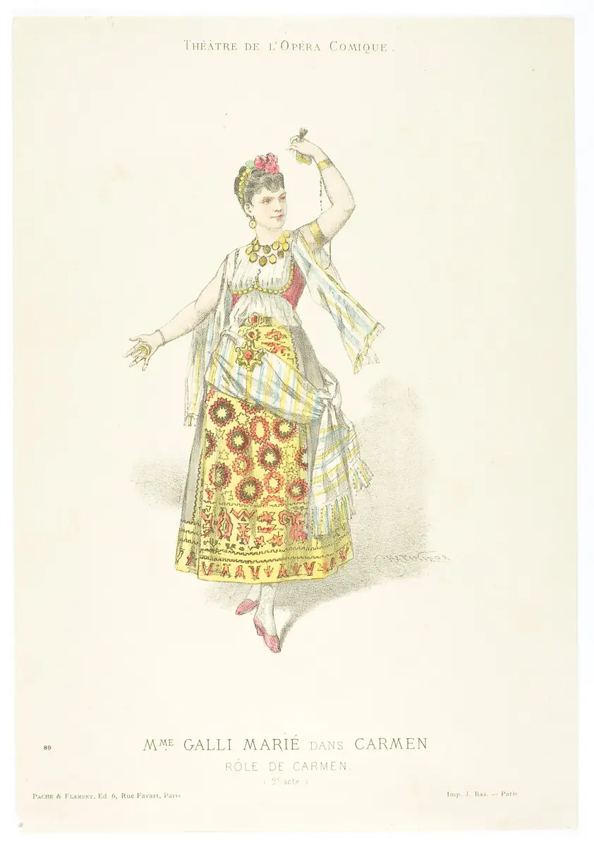 Célestine Galli-Marie, Verweis auf Stücktitel: Carmen, Titel der Serie: Nouvelle galerie dramatique