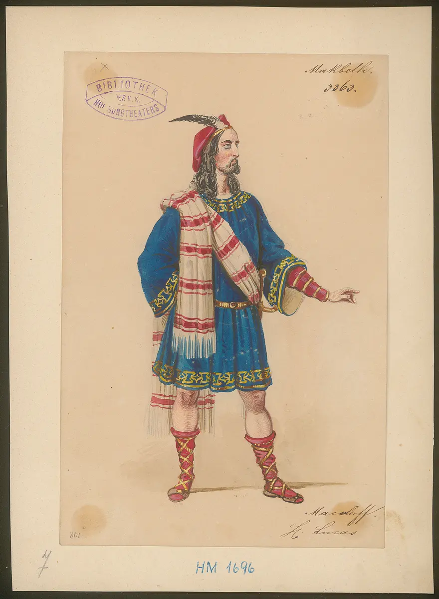 Macbeth, Titel der Serie: Figurinen des k.k. Hof-Burgtheaters