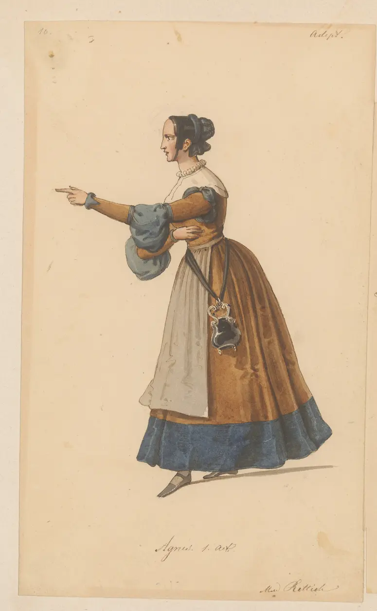 Der Adept, Titel der Serie: Figurinen des k.k. Hof-Burgtheaters