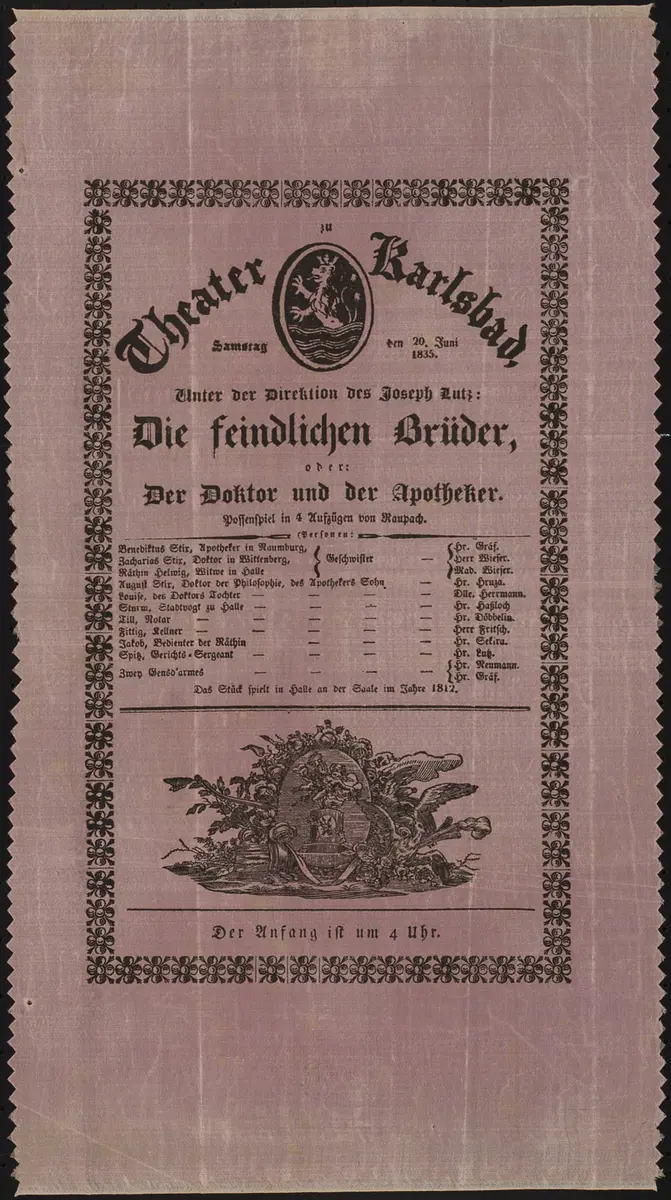 Die feindlichen Brüder oder Der Doktor und der Apotheker