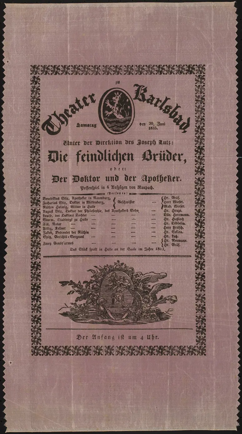 Die feindlichen Brüder oder Der Doktor und der Apotheker