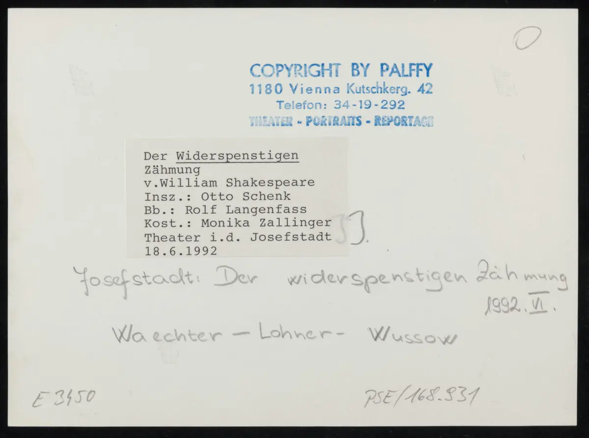 Der Widerspenstigen Zähmung