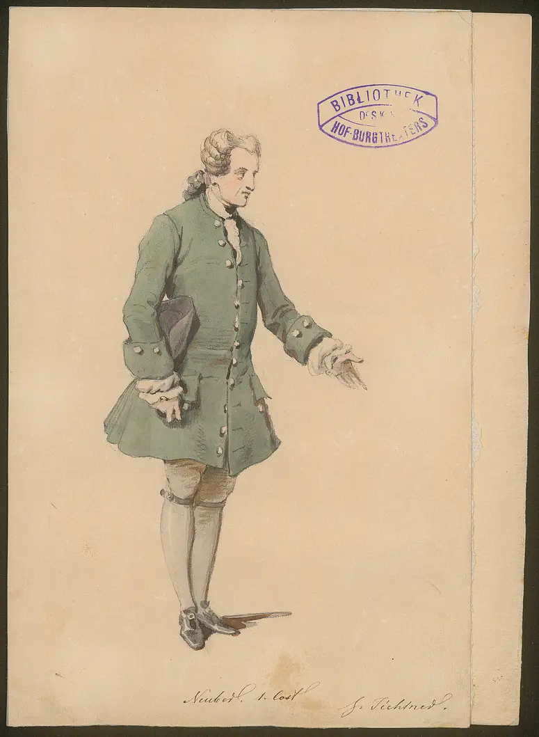 Karoline Neuber, Titel der Serie: Figurinen des k.k. Hof-Burgtheaters