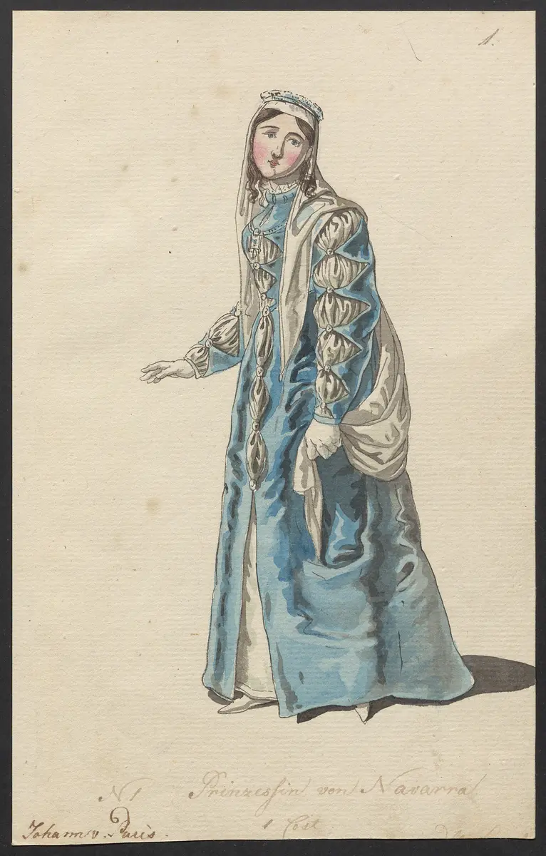Johann von Paris, Originaltitel: Jean de Paris, Titel der Serie: Figurinen des k.k. Hofoperntheaters