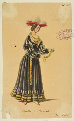 Wilhelm Tell, Titel der Serie: Figurinen des k.k. Hof-Burgtheaters