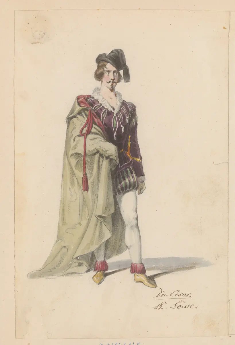 Ein weibliches Herz, Titel der Serie: Figurinen des k.k. Hof-Burgtheaters