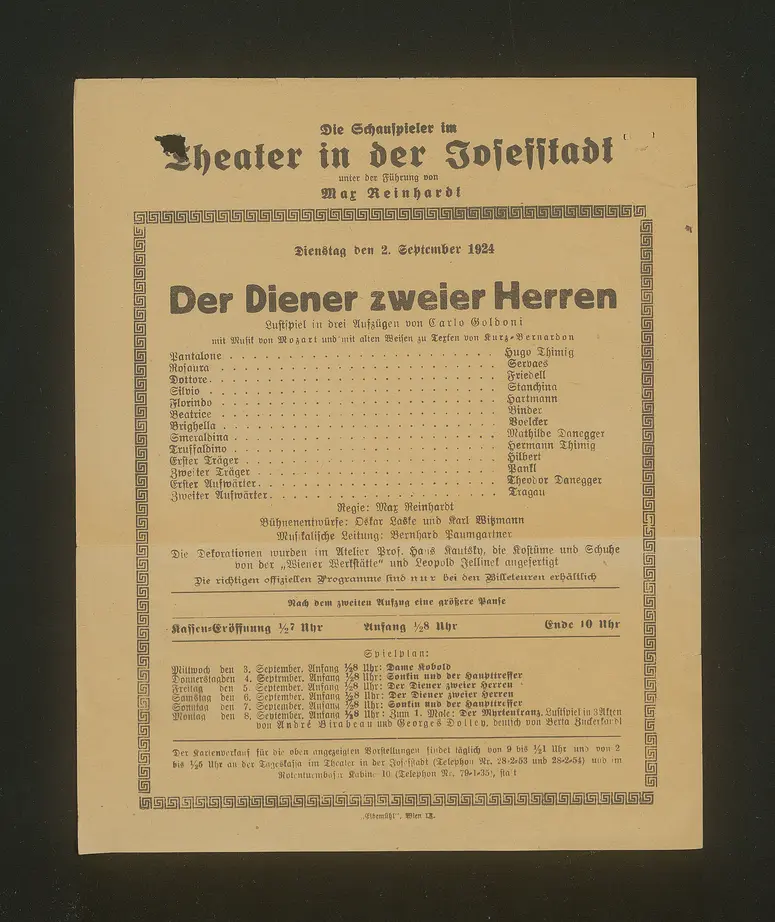 Der Diener zweier Herren