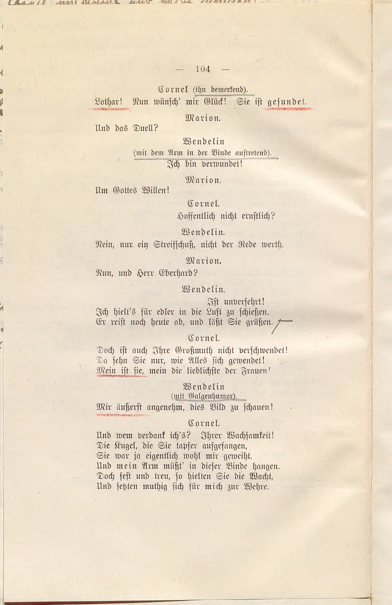 Die Fee Caprice. Lustspiel in 3 Akten