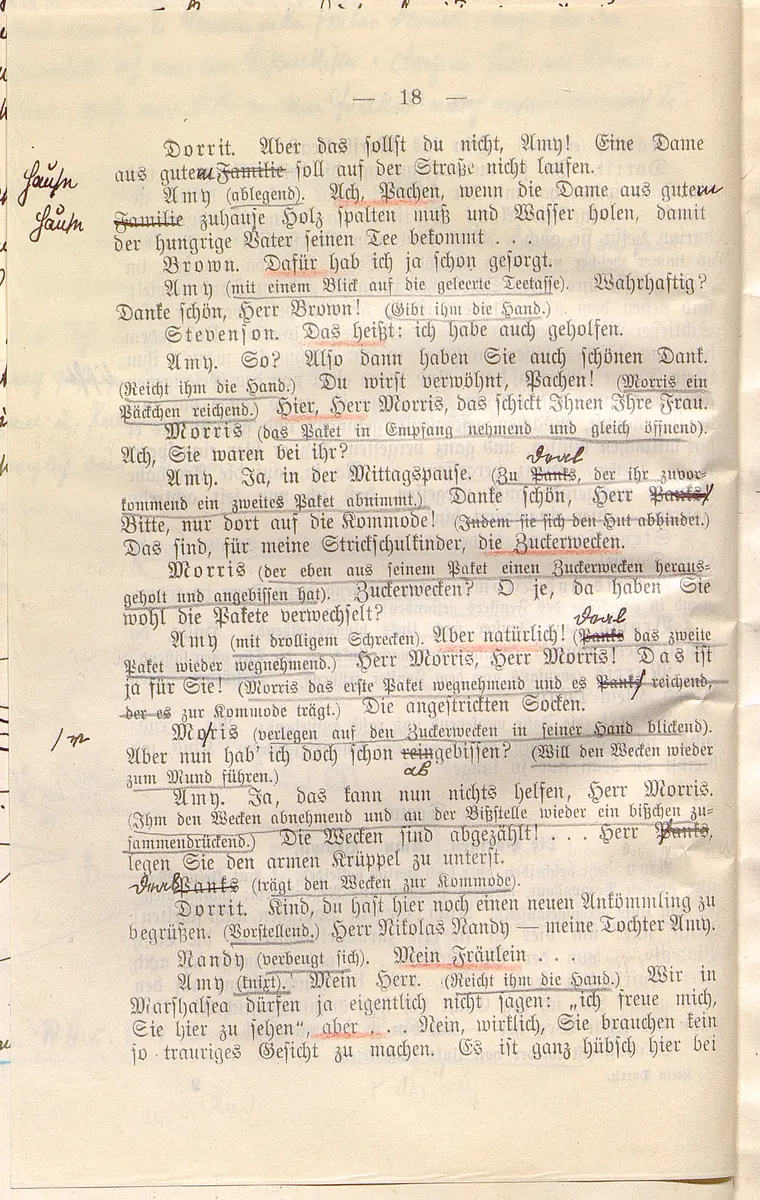 Klein Dorrit. Lustspiel in drei Akten