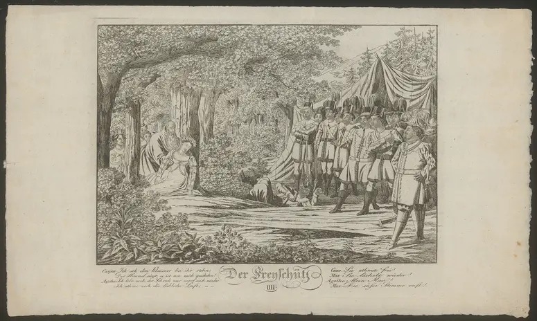Der Freischütz, Titel in Vorlageform: Der Freyschütz
