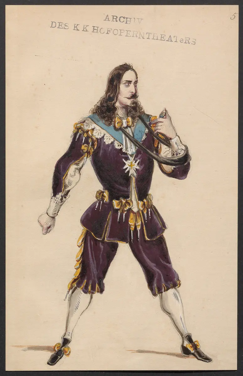 Maria von Rohan, Originaltitel: Maria di Rohan, Titel der Serie: Figurinen des k.k. Hofoperntheaters