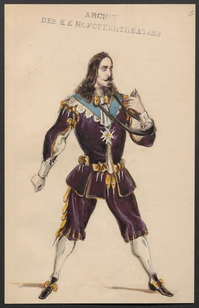 Maria von Rohan, Originaltitel: Maria di Rohan, Titel der Serie: Figurinen des k.k. Hofoperntheaters