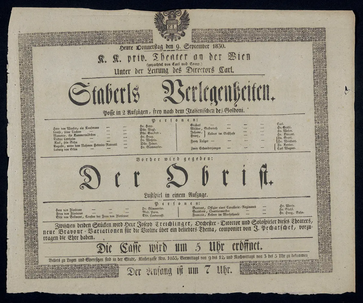 Staberls Verlegenheiten, Der Obrist