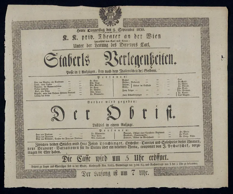 Staberls Verlegenheiten, Der Obrist