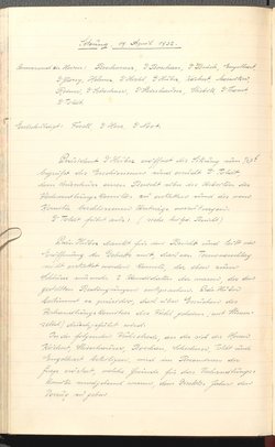 Protokolle der Ausschusssitzungen des Vereines des Deutschen Volkstheaters in Wien