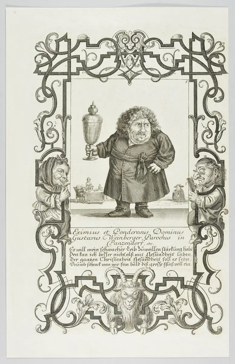 Il Callotto resuscitato oder Neü eingerichtes Zwerchen Cabinett, Gustavus Weinberger, Parochus in Panzendorf