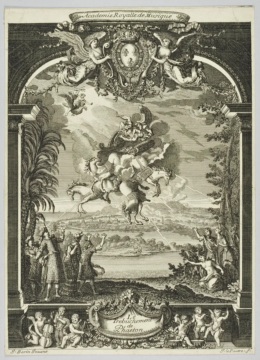 Phaeton, Titel in Vorlageform: Le Trébuchement de Phaeton