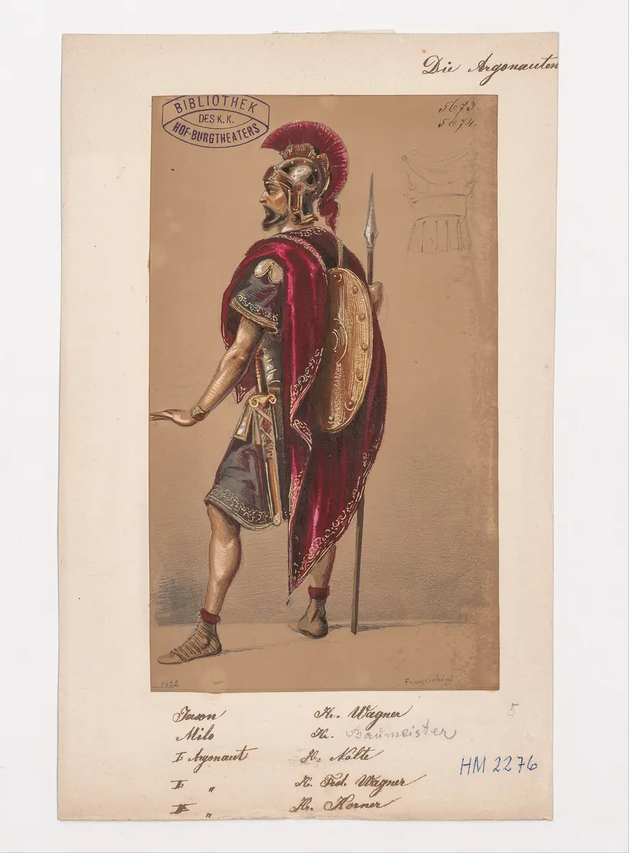Das goldene Vlies, Titel der Serie: Figurinen des k.k. Hof-Burgtheaters