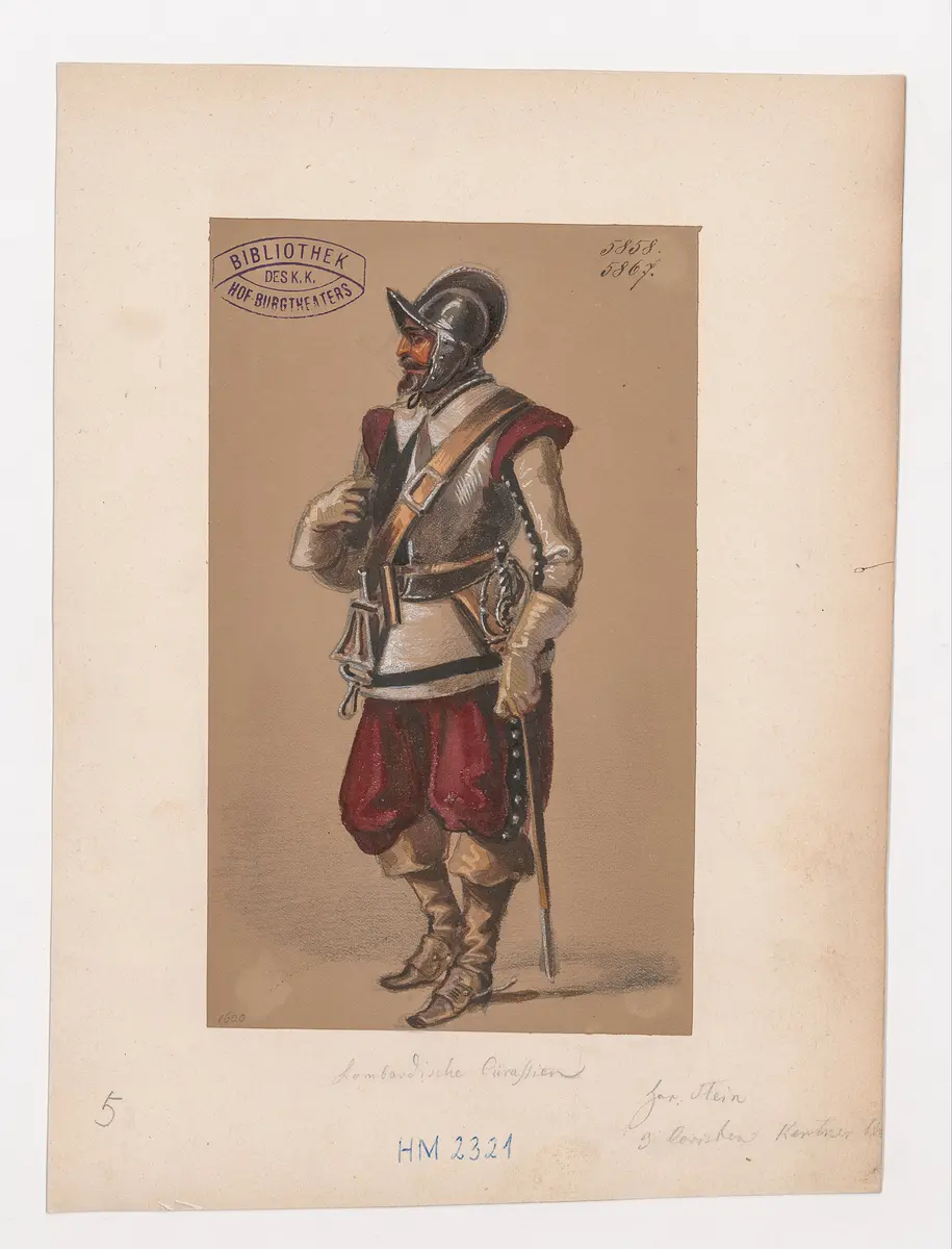 Wallensteins Lager, Titel der Serie: Figurinen des k.k. Hof-Burgtheaters