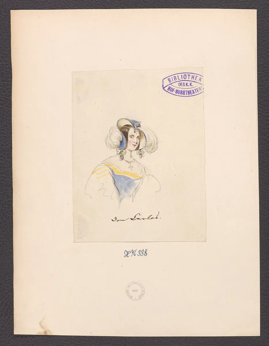 Don Carlos, Infant von Spanien, Originaltitel: Don Karlos, Infant von Spanien, Titel der Serie: Figurinen des k.k. Hof-Burgtheaters