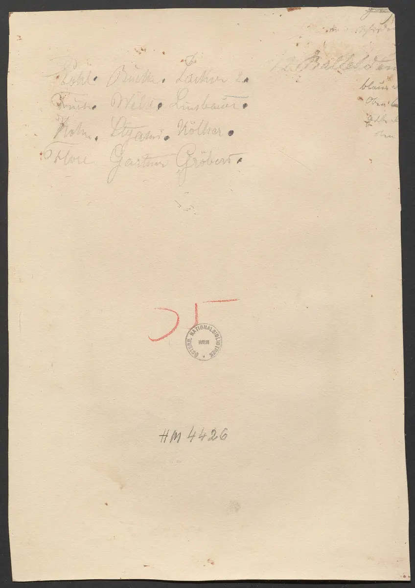 Der Freischütz, Titel der Serie: Figurinen des k.k. Hofoperntheaters