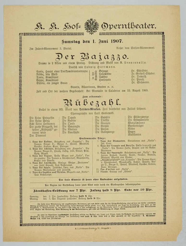 Der Bajazzo, Rübezahl