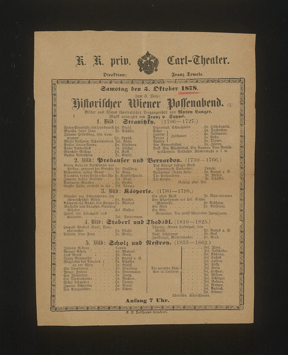 Historischer Wiener Possenabend