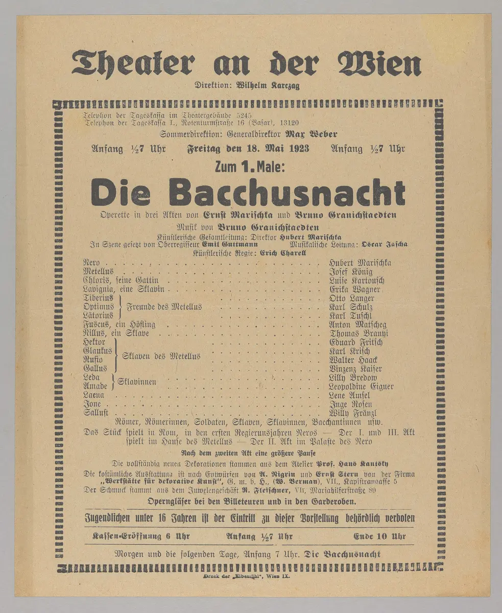 Die Bacchusnacht