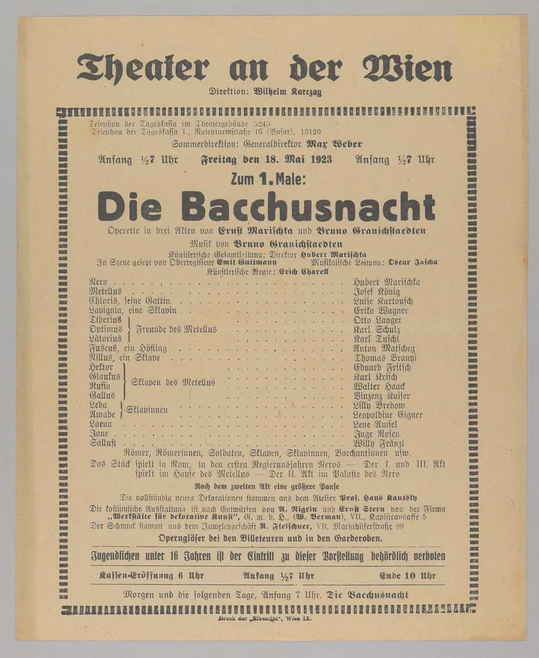 Die Bacchusnacht