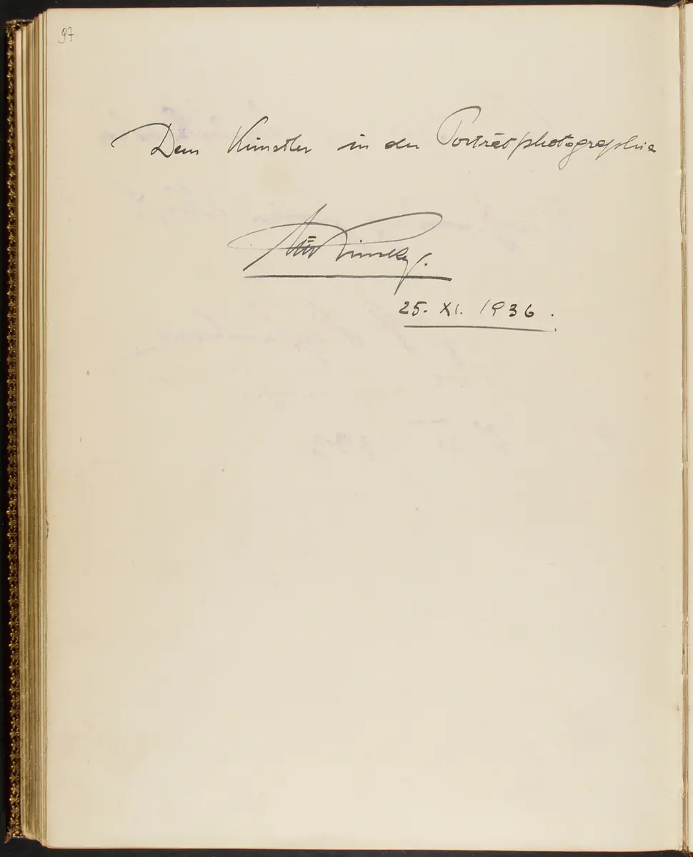 Gästebuch. Atelier Franz-Xaver Setzer, Wien