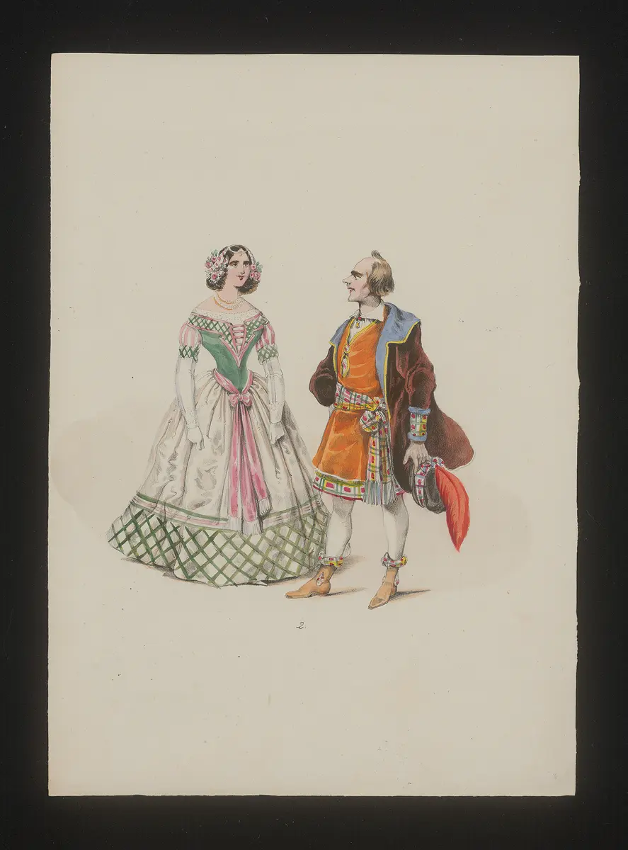 Die Körbe, Titel der Serie: Neue Costume-Sammlung verschiedener Zeiten und Nationen