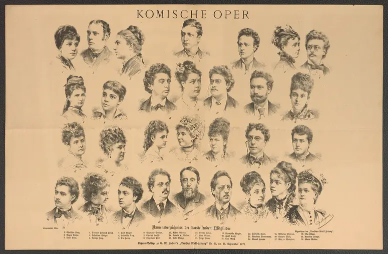 Ensemblemitglieder der Komischen Oper in Wien, Weiterer Titel: Wien, Komische Oper