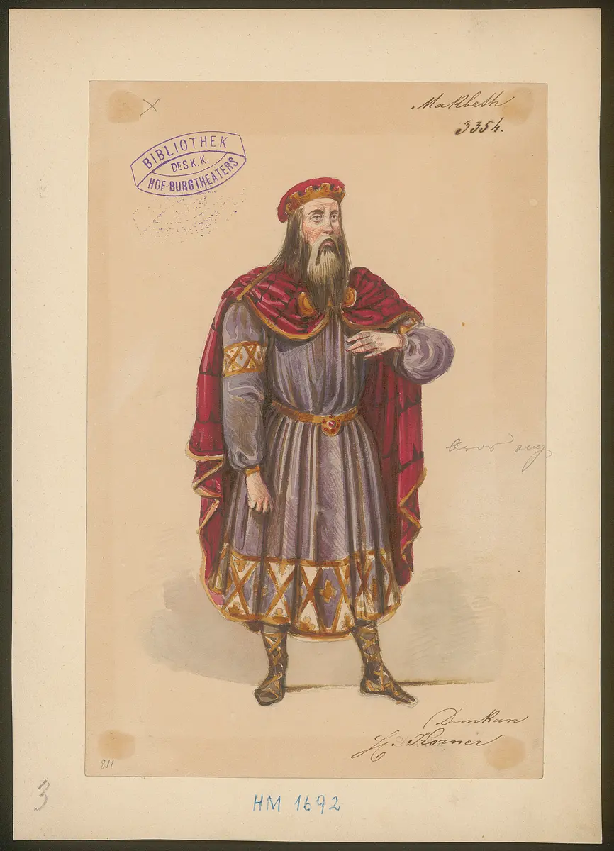 Macbeth, Titel der Serie: Figurinen des k.k. Hof-Burgtheaters