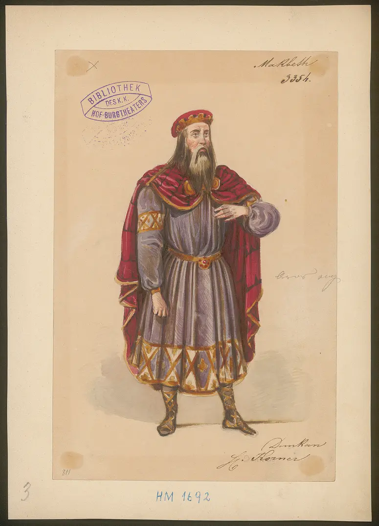 Macbeth, Titel der Serie: Figurinen des k.k. Hof-Burgtheaters