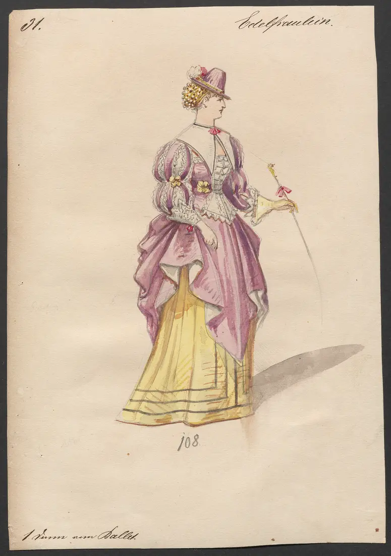 Der Freischütz, Titel der Serie: Figurinen des k.k. Hofoperntheaters