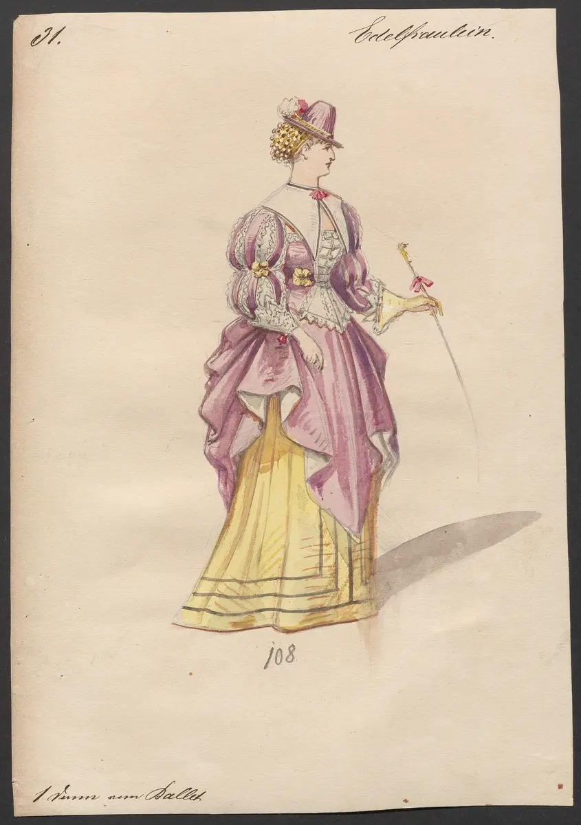 Der Freischütz, Titel der Serie: Figurinen des k.k. Hofoperntheaters