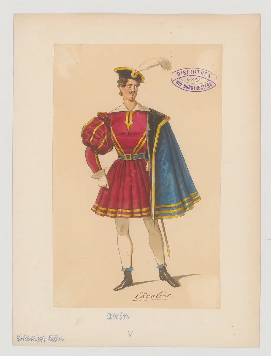 Ohne Titel, Titel der Serie: Figurinen des k.k. Hof-Burgtheaters