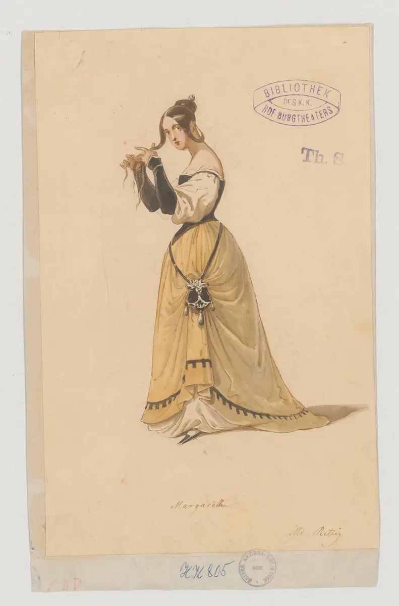 Faust 1. Teil, Suchtitel: Faust I, Titel der Serie: Figurinen des k.k. Hof-Burgtheaters