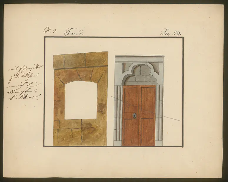 Torquato Tasso [vermutlich], Titel der Serie: Dekorationsfundus der Hoftheater (Altbestand aus der ersten Hälfte des 19. Jh.)