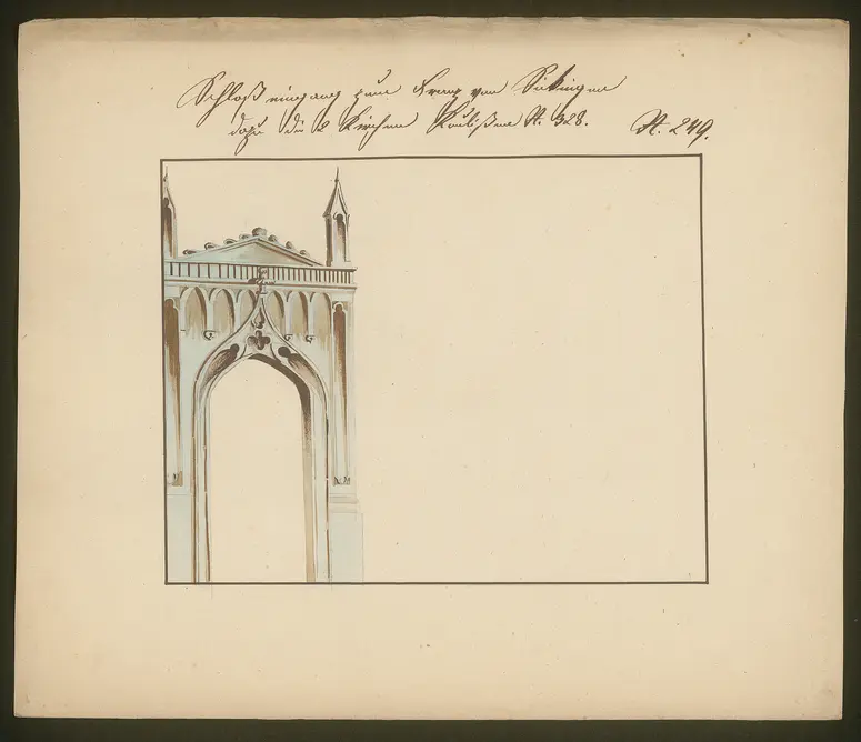 Franz von Sickingen, Titel der Serie: Dekorationsfundus der Hoftheater (Altbestand aus der ersten Hälfte des 19. Jh.)
