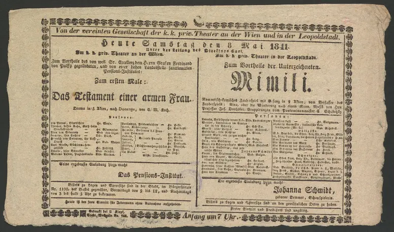 Das Testament einer armen Frau, Mimili