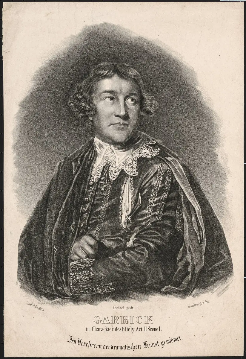 David Garrick, Verweis auf Stücktitel: Every man in his humour