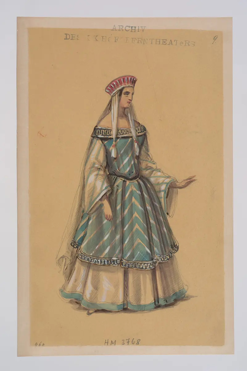 Semiramis, Originaltitel: Semiramide, Titel der Serie: Figurinen des k.k. Hofoperntheaters