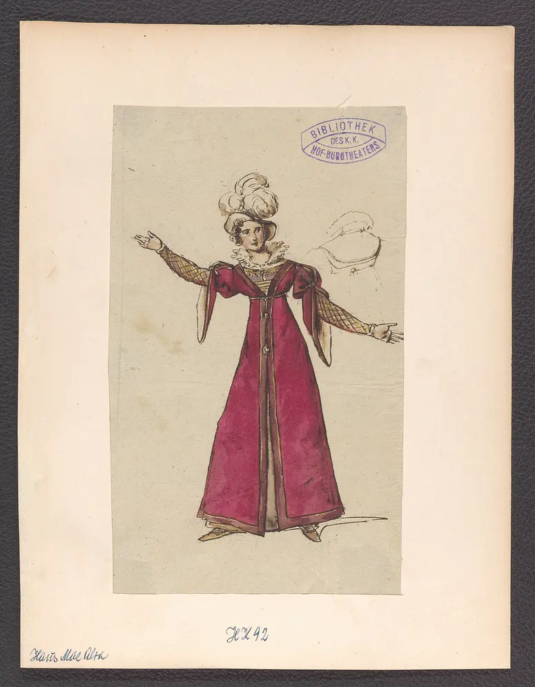 Das Haus Mac Alva, Titel der Serie: Figurinen des k.k. Hof-Burgtheaters