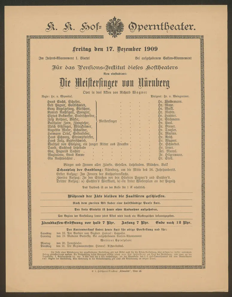 Die Meistersinger von Nünberg